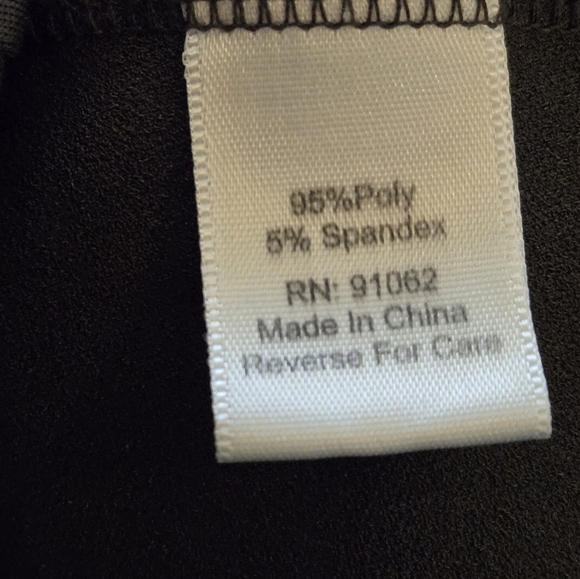 Standards & Practices Army Green Stretch Long Sleeve Utility Wrap Shirt Dress 3X - Picture 11 of 14